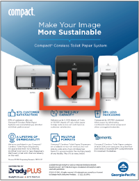 Compact tissue dispenser brochure screen shot