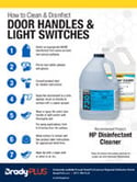 WAXIE disinfectant brochure- door handles & light switch sell sheet