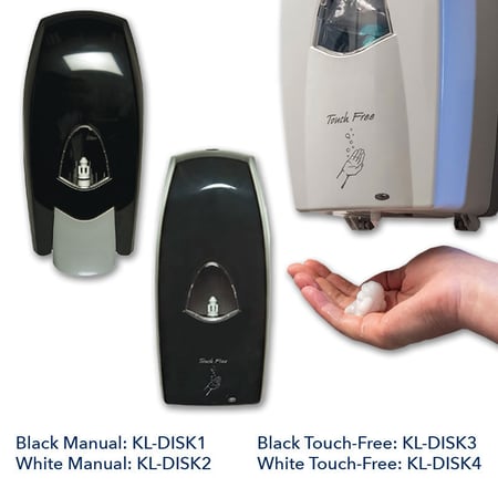 Various types of hand soap dispensers