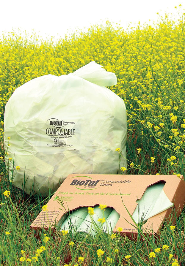 BioTuf Compostable can liners by Heritage