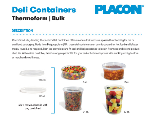 brochure thumbnail for thermoform deli containers bulk