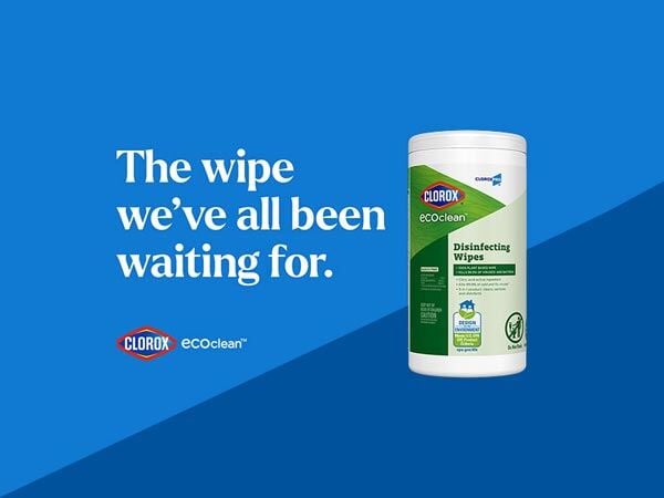 clorox ecoclean wipes banner