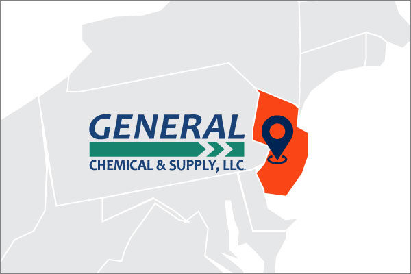 a map showing general chemical's location in New Jersey